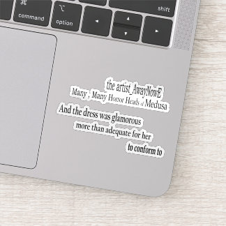 Adesivo Medusa awaynowe Horror 4MMHead Bphrases Diecut 25