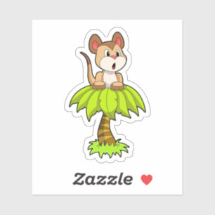 Adesivo Meerkat com árvore