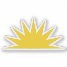 Adesivo Meia-sol na bandeira de Antígua e Barbuda