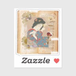 Adesivo Meiji Era Beauty: Ukiyo-e – Traditional Japanese