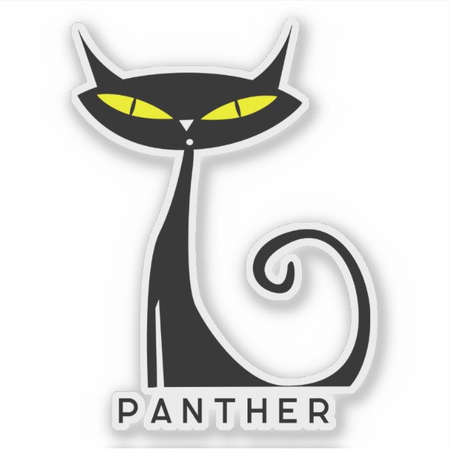 Adesivo Meio século Moderno e Negra Atômica Personalizável (Frente)