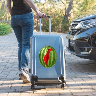 Adesivo Melancia Palestina - Fatia de Mapa