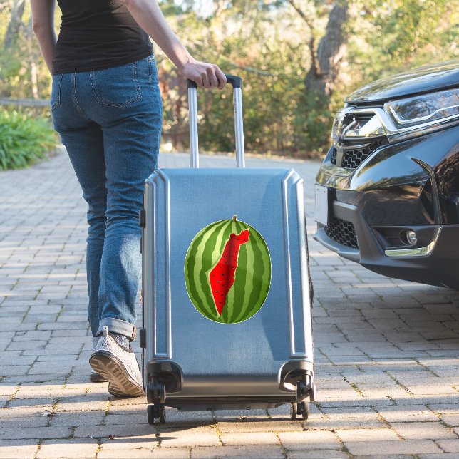 Adesivo Melancia Palestina - Fatia de Mapa (Mala Insitu)