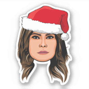 Adesivo MELANIA TRUMP Christmas