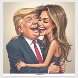 Adesivo Melania Trump Donald Trump