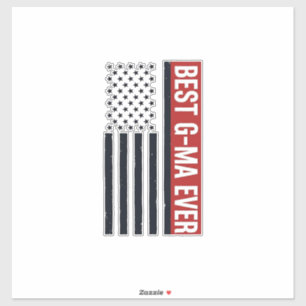 Adesivo Melhor Design Vector de Bandeira Patriótica G-Ma E