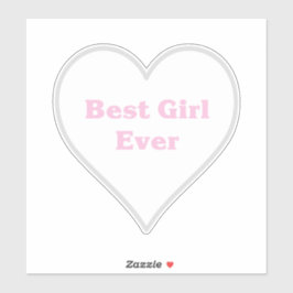 Adesivo Melhor garota de sempre