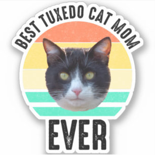 Adesivo Melhor Mãe De Gato Tuxedo