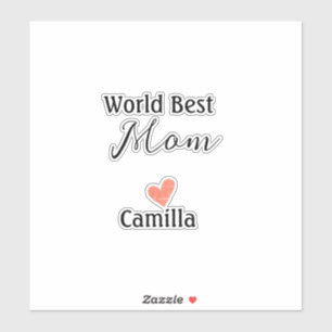 Adesivo Melhor mãe do mundo feliz dia das mães avó namhear