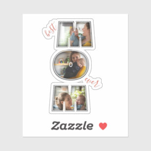 Adesivo Melhor Mãe do Mundo Presente do Dia das Mães Corte