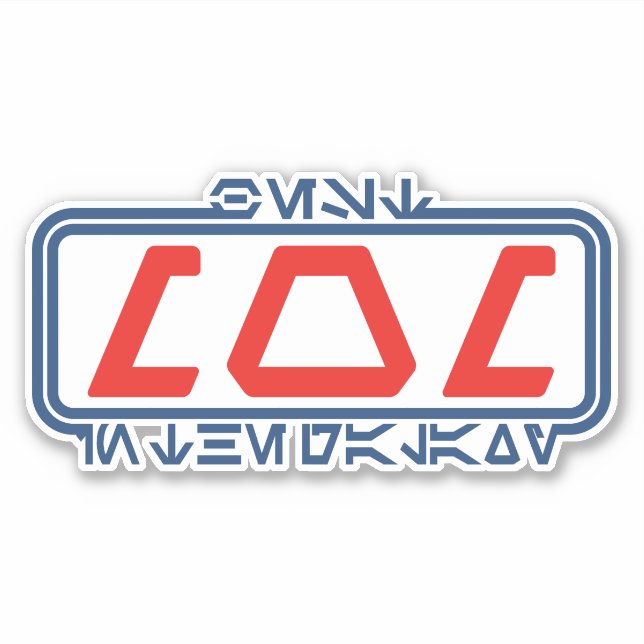 Adesivo Melhor mãe na Galáxia (Aurebesh) (Frente)