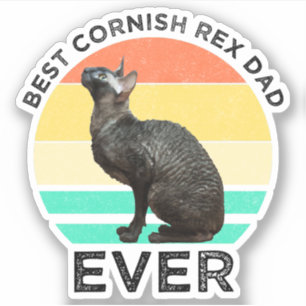 Adesivo Melhor Pai Cornish Rex de Todos