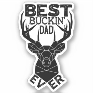 Adesivo Melhor Pai de Buckin Ever Sticker