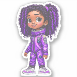 Adesivo Membro da Equipe de Astronautas - Roxo