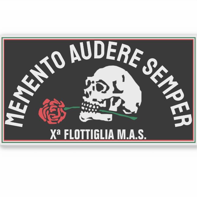 ADESIVO MEMENTO AUDERE SEMPER (Frente)