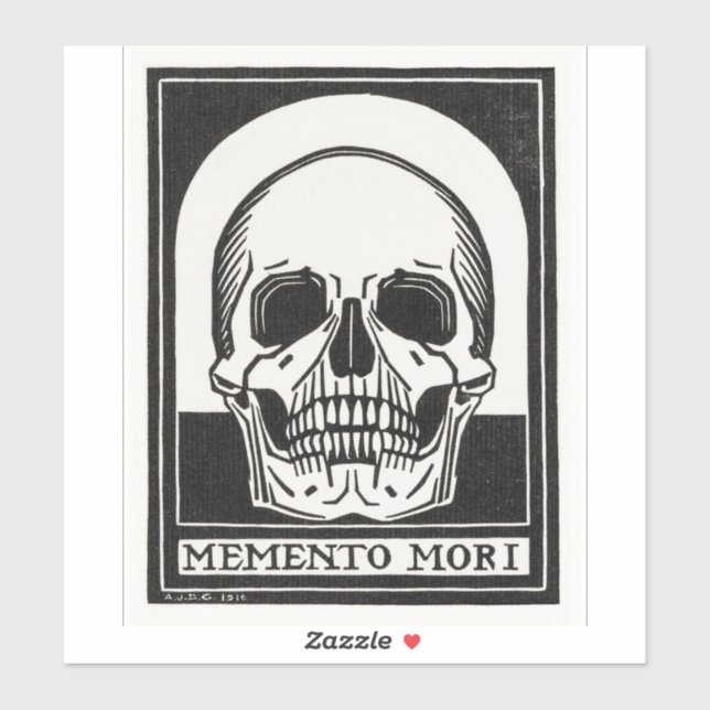 Adesivo Memento Mori (Folha)