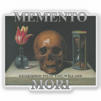 Adesivo Memento Mori - Lembre-se que você vai morrer