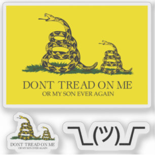 Adesivo Memes de paródia da bandeira de Gadsden Snekright 