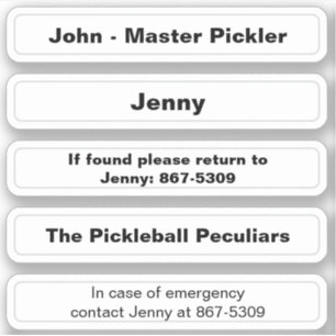 Adesivo Memory Sticker For Pickleball Paddle Edge - Person