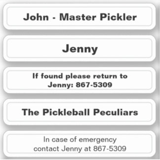 Adesivo Memory Sticker For Pickleball Paddle Edge - Person