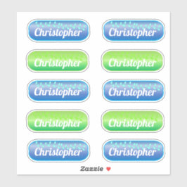 Adesivo Memory Sticker Set Blue and Green