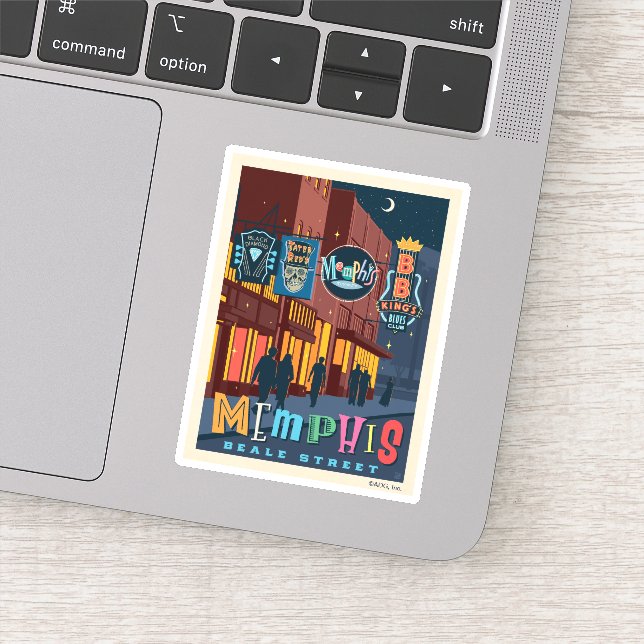 Adesivo Memphis TN | Beale Street Neon (Detalhe)