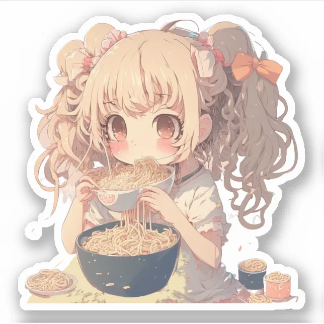 personagem de copo de ramen instantâneo fofo e kawaii em estilo