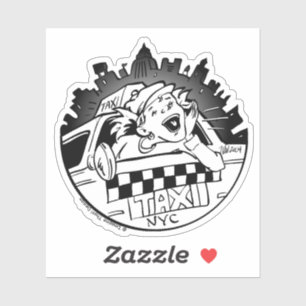 Adesivo Menina de Táxi