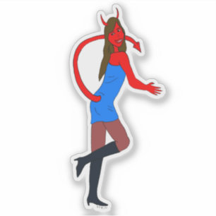 Adesivo menina diabólica