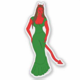Adesivo menina diabólica