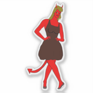 Adesivo menina diabólica