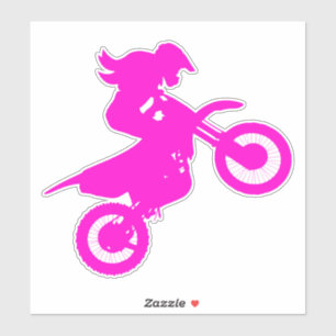 Adesivo Menina Moto de Terra
