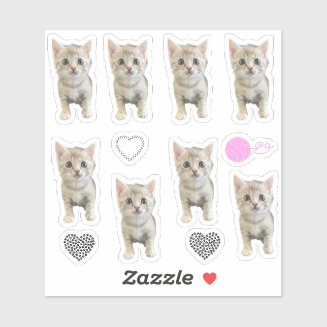 Adesivo Menina Winter - Gato / Gatinho (Folha)