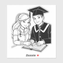 Menino e Garota Estudando