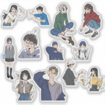 Menino e Menina Anime Estético Roupas Casuais Vini