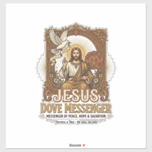 Adesivo Mensageiro Jesus Pombo Jesus Pombo Mensageiro Cris
