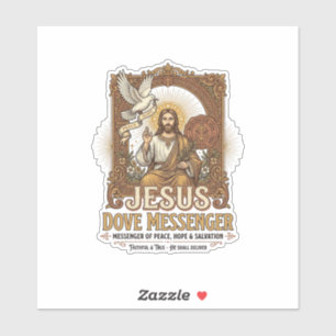 Adesivo Mensageiro Jesus Pombo Jesus Pombo Mensageiro Cris