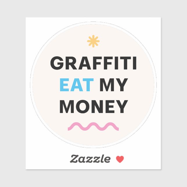 Adesivo Mensagem engraçada. (Folha)