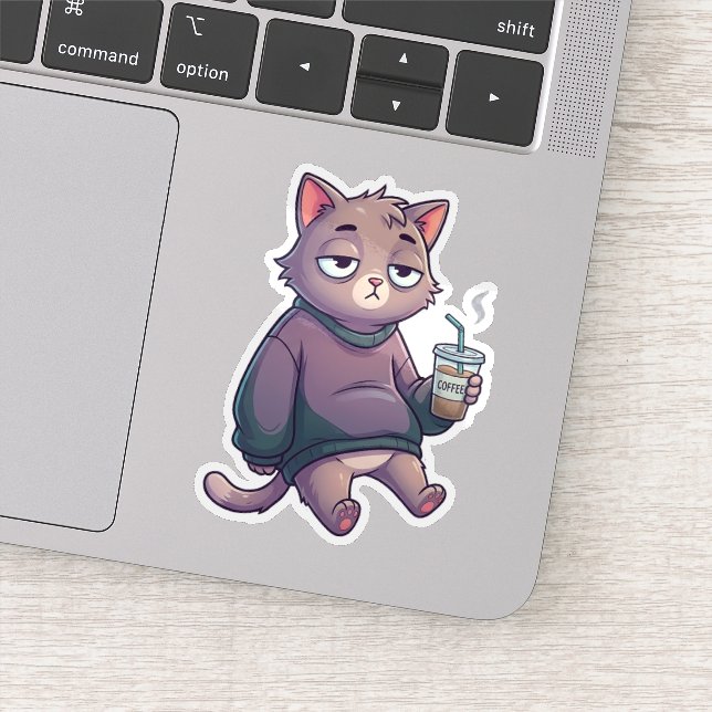 Adesivo Mentally Offline Cat (Detalhe)