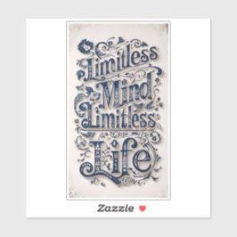 Adesivo Mente Limitada, Ventilador Médio Sem Limites