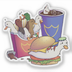 Adesivo Menu 'Quack'