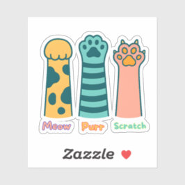 Adesivo Meow – Purr – Scratch stickers