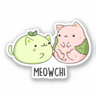 Adesivo Meowchi Funny Mochi Pun