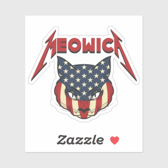 Adesivo Meowica (Folha)