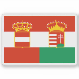 Adesivo Merchant Ensign of Austria-Hungary (1869-1918)