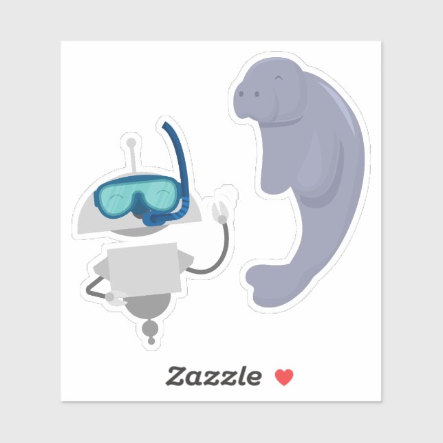 Adesivo Mergulhador 2 (Folha)