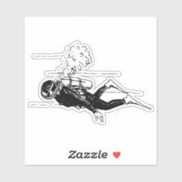 Adesivo mergulho Scuba