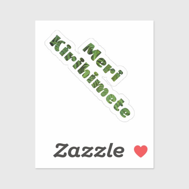 Adesivo Meri Kirihimete Māori Merry Xmas Nova Zelândia (Folha)