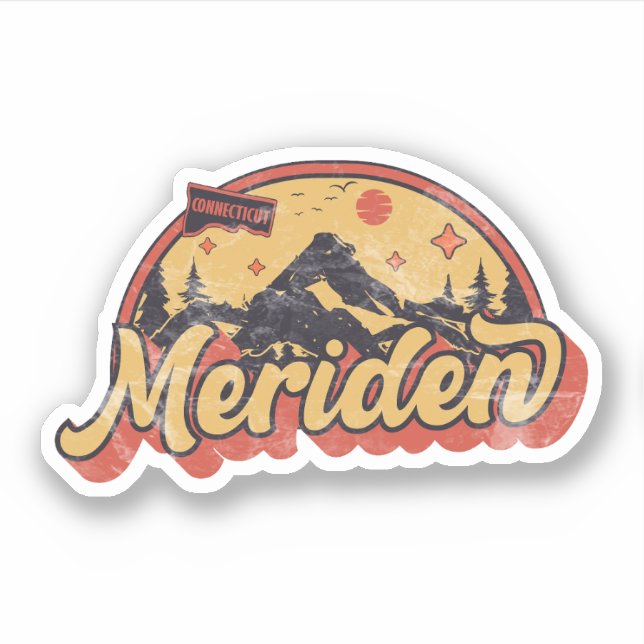 Adesivo Meriden, Connecticut (Frente)