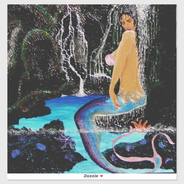 Adesivo Mermaid grotto chá nº 2 (Folha)